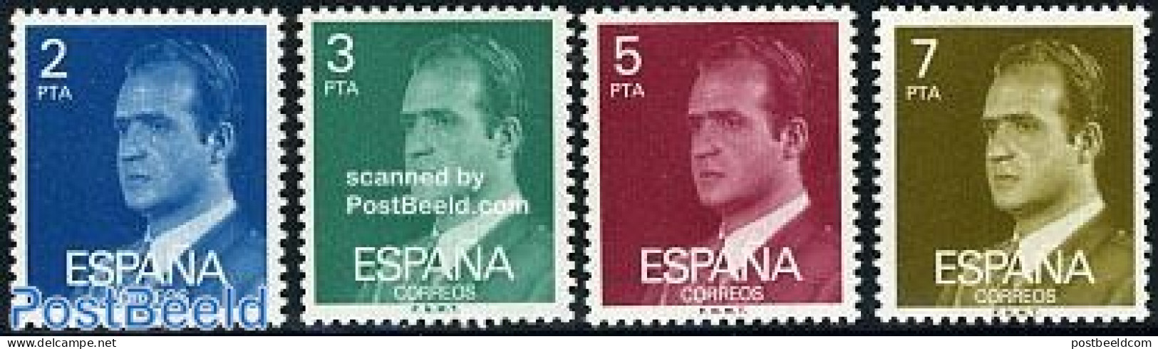Spain 1976 Definitives, Phosphor 4v, Mint NH - Unused Stamps