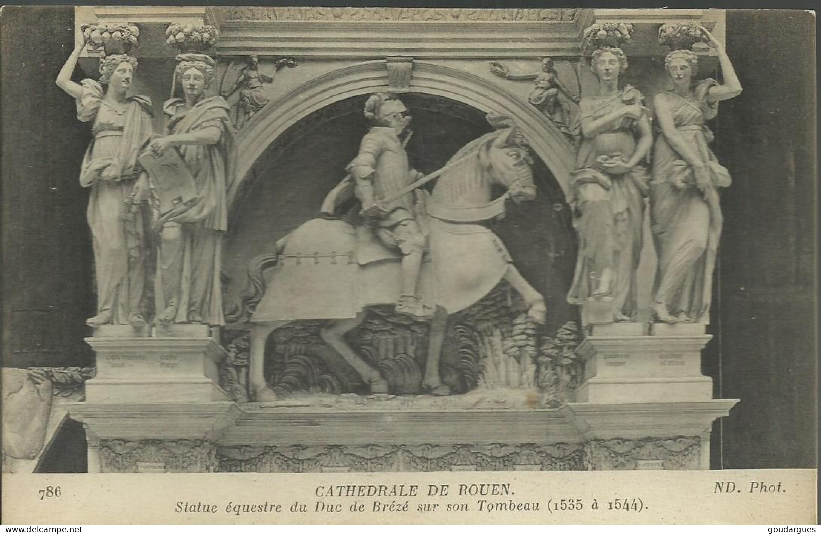 Cathédrale De Rouen - Statue équestre Du Duc De Brézé Sur Son Tombeau (1535 à 1544) - (P) - Rouen