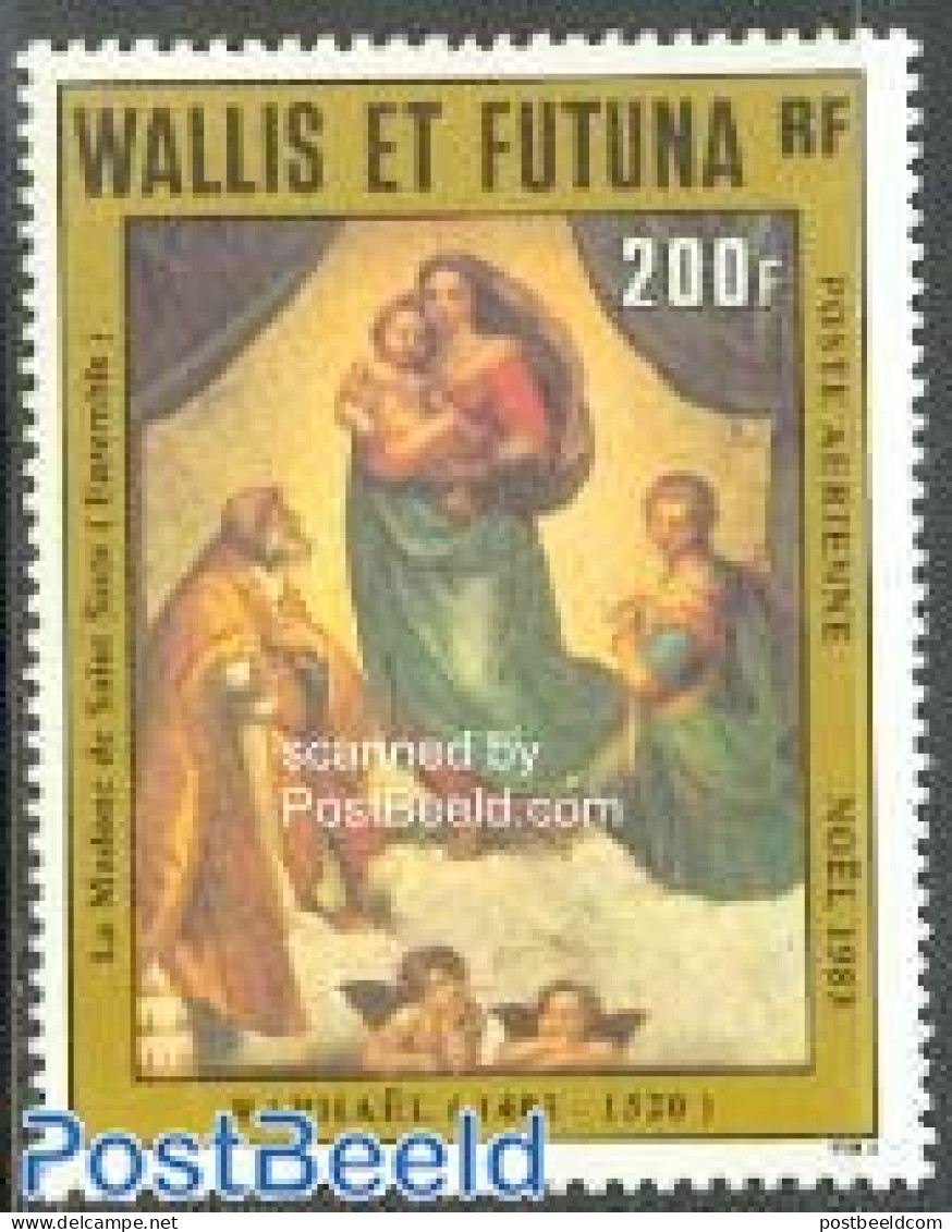 Wallis & Futuna 1983 Christmas 1v, Mint NH, Religion - Christmas - Art - Paintings - Raphael - Kerstmis