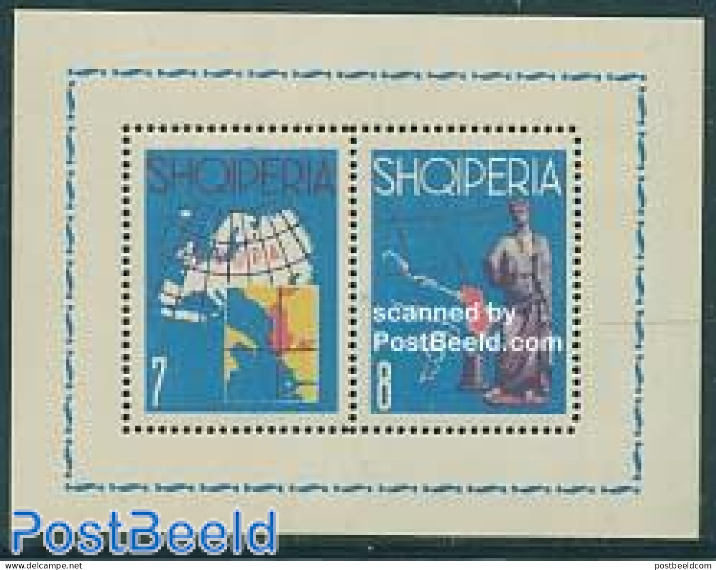 Albania 1962 Europa S/s, Mint NH, History - Religion - Various - Europa Hang-on Issues - Greek & Roman Gods - Maps - A.. - Idées Européennes