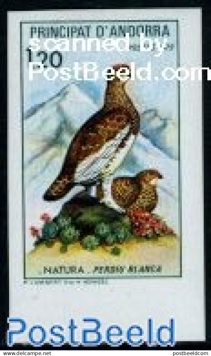 Andorra, French Post 1979 Nature, Bird 1v Imperforated, Mint NH, Nature - Birds - Poultry - Ungebraucht