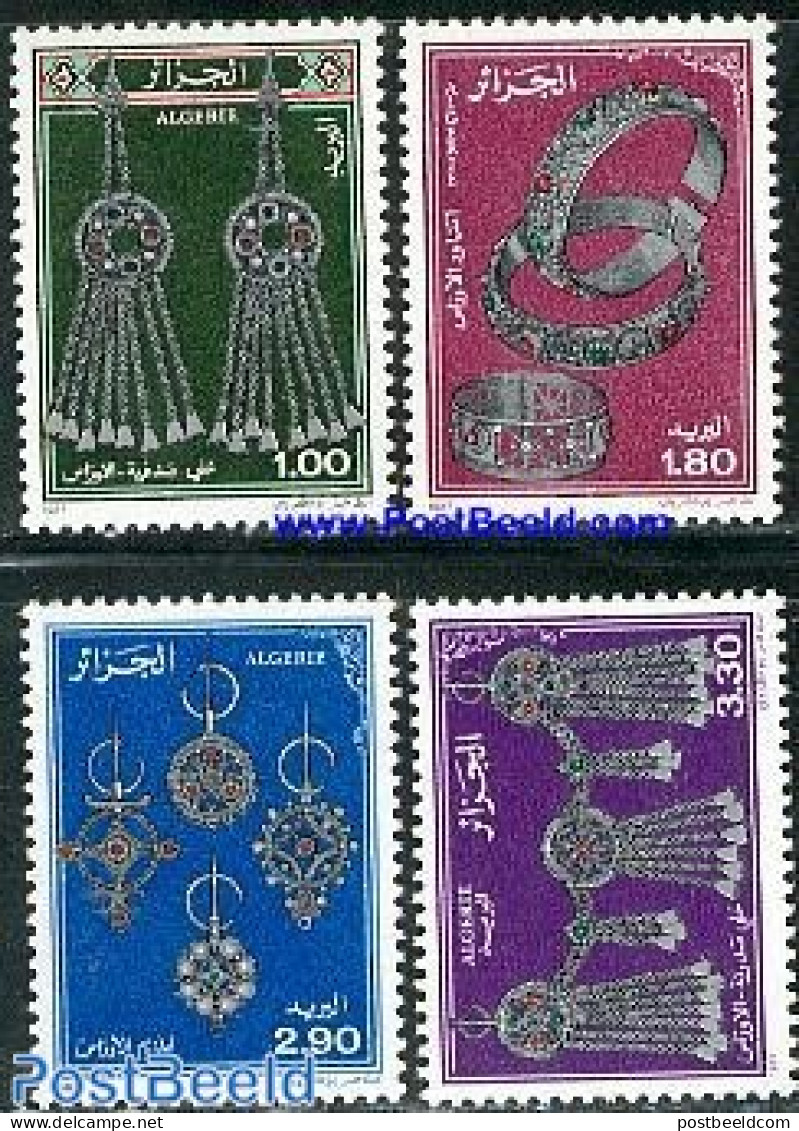 Algeria 1987 Jewelry 4v, Mint NH, Art - Art & Antique Objects - Unused Stamps