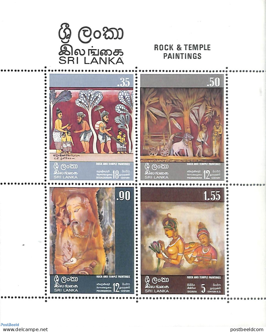 Sri Lanka (Ceylon) 1973 Paintings S/s, Mint NH, Art - Paintings - Sri Lanka (Ceylon) (1948-...)