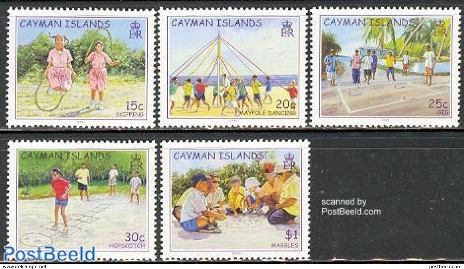Cayman Islands 2003 Children Games 5v, Mint NH, Various - Toys & Children's Games - Kaaiman Eilanden