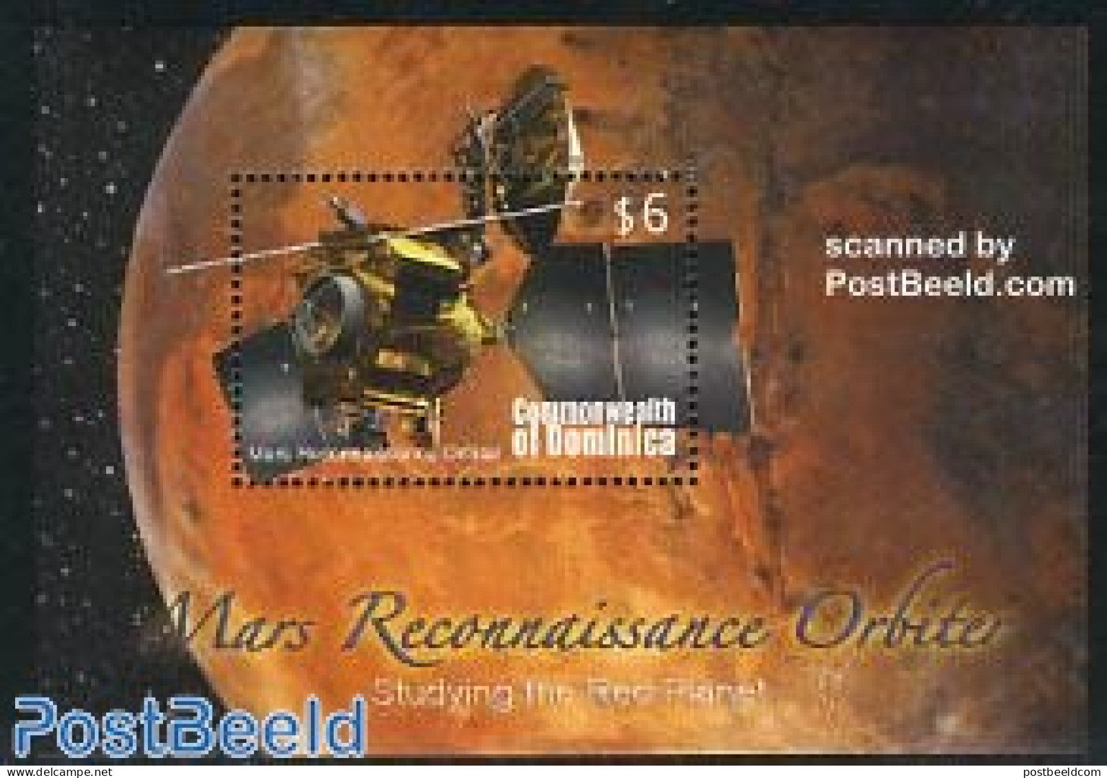 Dominica 2006 Mars Reconnaissance Orbiter S/s, Mint NH, Transport - Space Exploration - Dominikanische Rep.