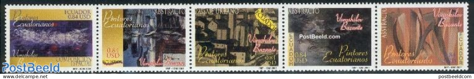 Ecuador 2001 V. Bazante Paintings 5v [::::], Mint NH, Modern Art (1850-present) - Equateur