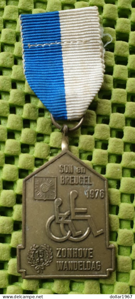 Medaile  : Son En Breugel , Zonhove Wandeldag 1976  . -  Original Foto  !!  Medallion  Dutch - Sonstige & Ohne Zuordnung