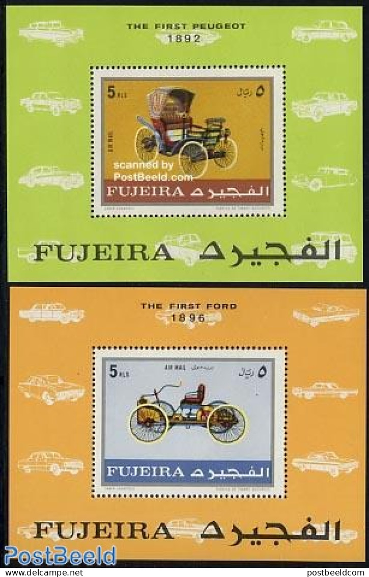 Fujeira 1970 Automobiles 2 S/s, Mint NH, Transport - Automobiles - Coches