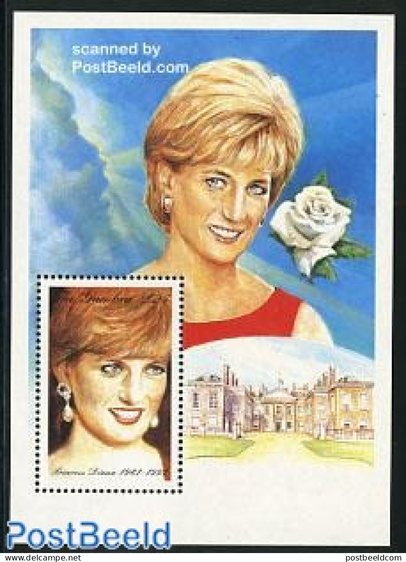 Gambia 1997 Death Of Diana S/s, Mint NH, History - Charles & Diana - Kings & Queens (Royalty) - Königshäuser, Adel