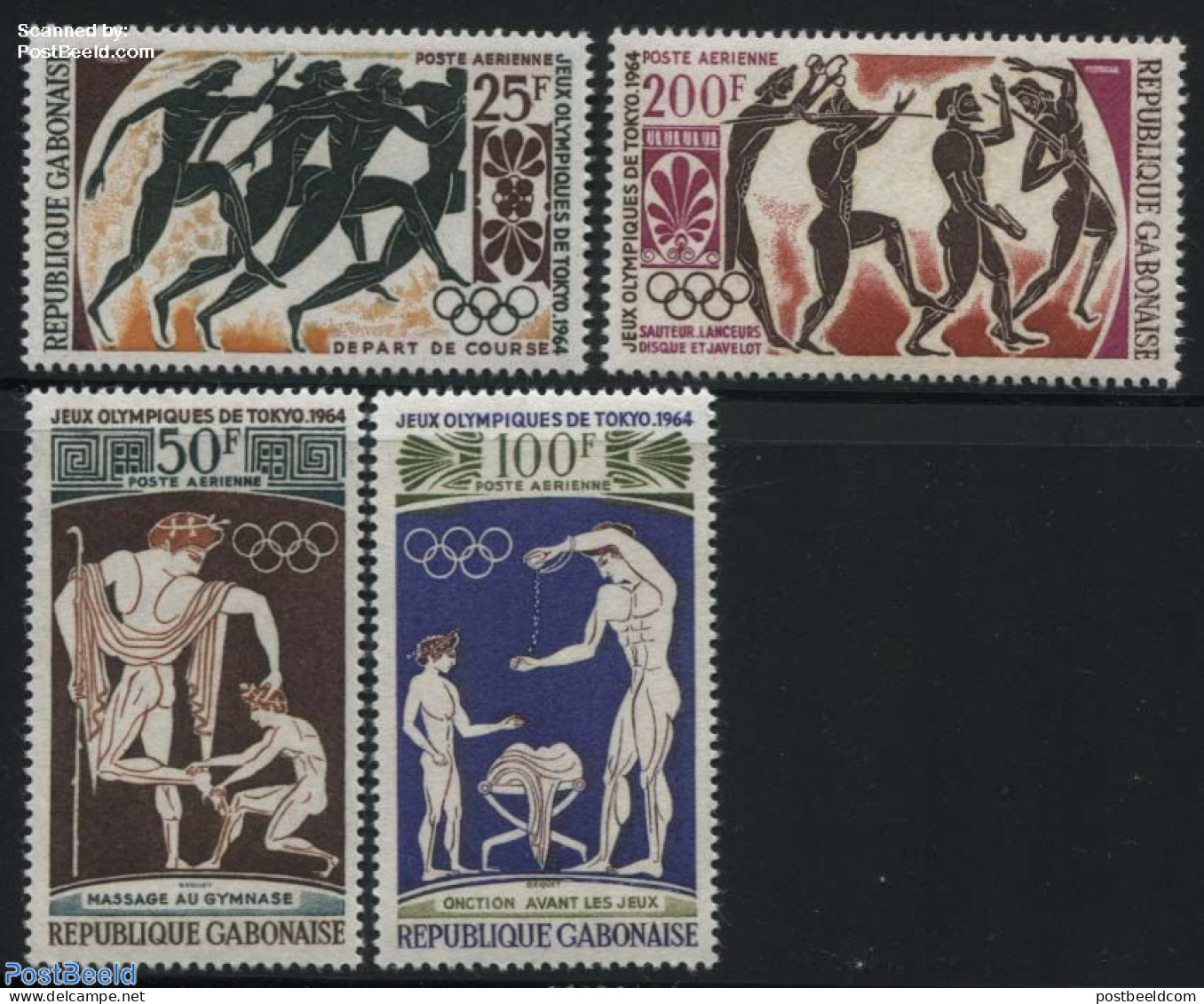 Gabon 1964 Olympic Games Tokyo 4v, Mint NH, Sport - Olympic Games - Sport (other And Mixed) - Unused Stamps