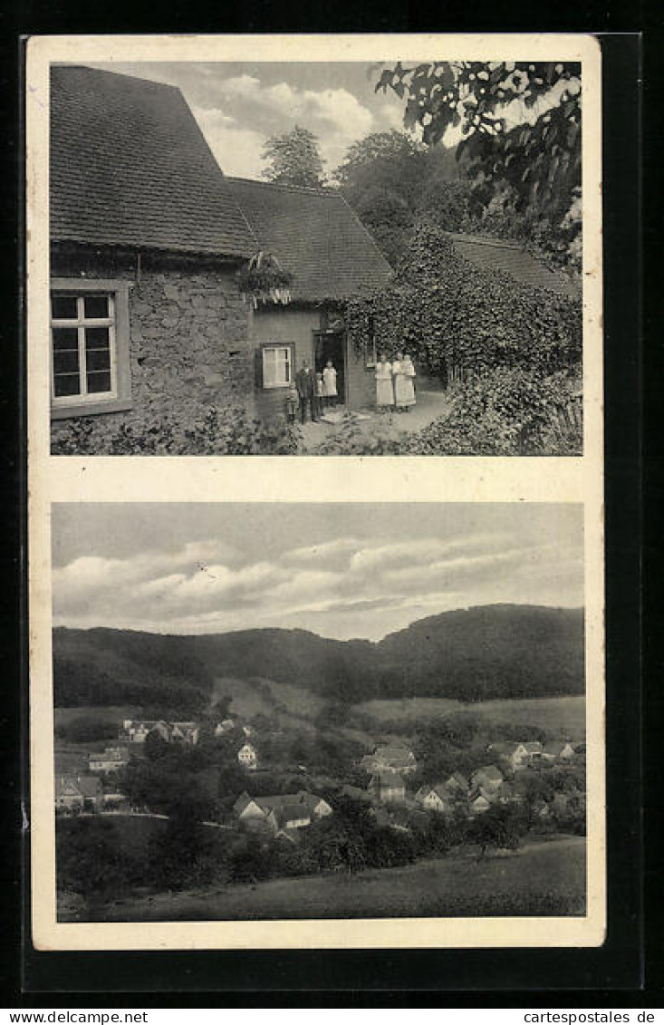 AK Stettbach I. Odenwald, Ortsansicht, Gasthaus Weber  - Odenwald
