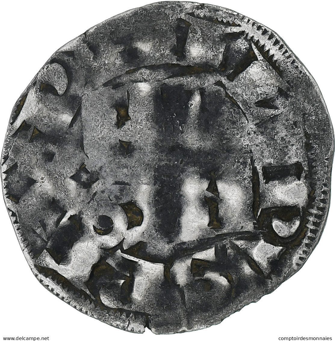 France, Philippe II Auguste, Denier Parisis, 1180-1223, Arras, Billon, TB+ - 1180-1223 Philipp II. August 