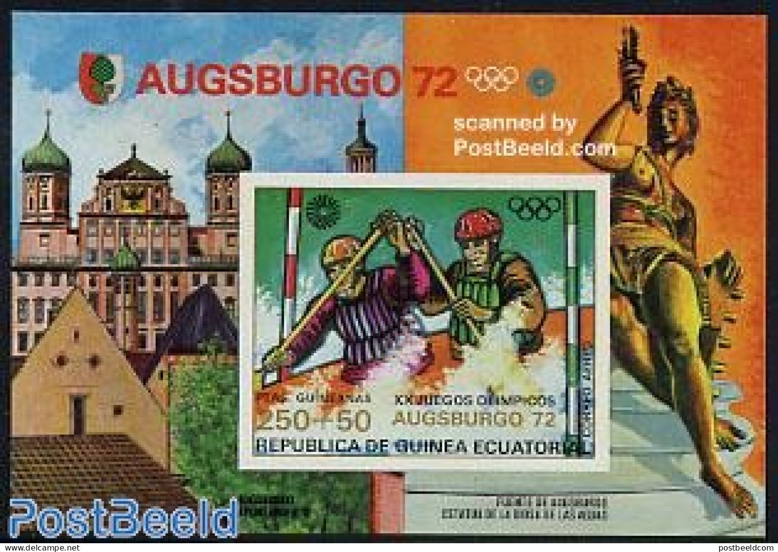 Equatorial Guinea 1972 Olympic Games S/s Imperforated, Mint NH, Sport - Kayaks & Rowing - Olympic Games - Rudersport