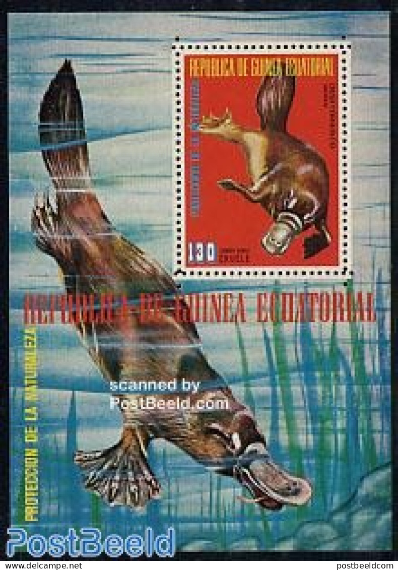 Equatorial Guinea 1974 Australian Animals S/s, Mint NH, Nature - Animals (others & Mixed) - Guinea Equatoriale