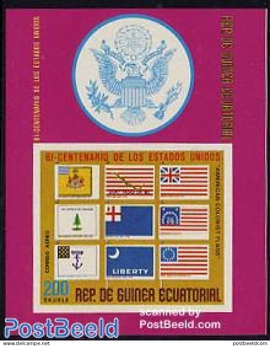 Equatorial Guinea 1975 US Bicentenary S/s, Mint NH, History - Flags - US Bicentenary - Guinea Ecuatorial