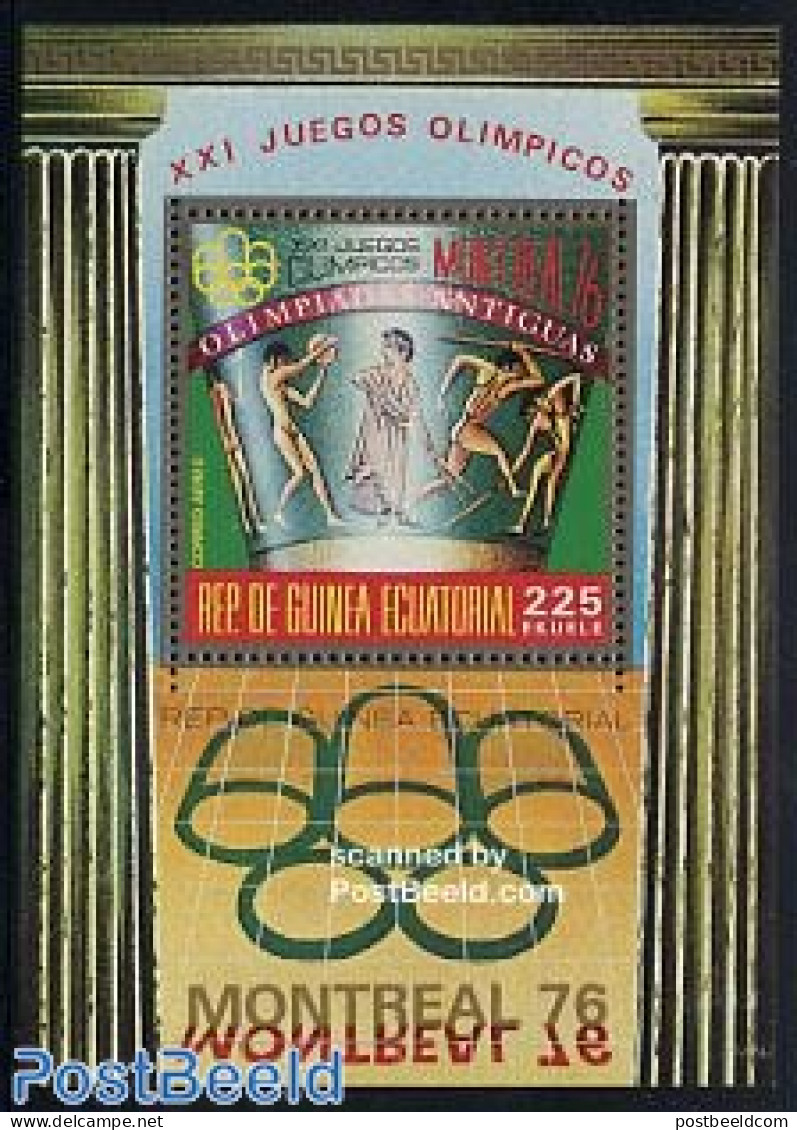 Equatorial Guinea 1975 Olympic Games S/s, Mint NH, Sport - Athletics - Olympic Games - Athlétisme
