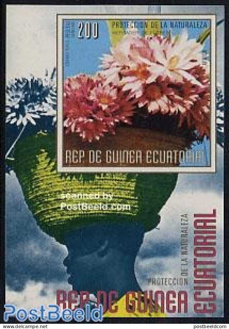 Equatorial Guinea 1976 African Flowers S/s, Mint NH, Nature - Flowers & Plants - Guinea Equatoriale