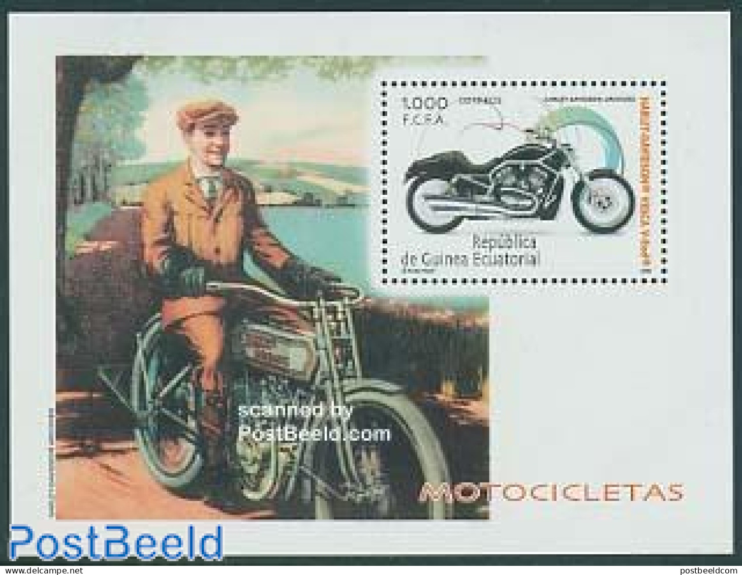 Equatorial Guinea 2003 Harley Davidson S/s, Mint NH, Transport - Motorcycles - Motorräder