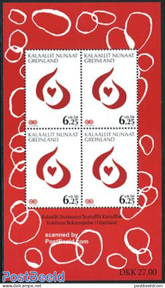 Greenland 2009 Fight Against Cancer S/s, Mint NH, Health - Health - Unused Stamps