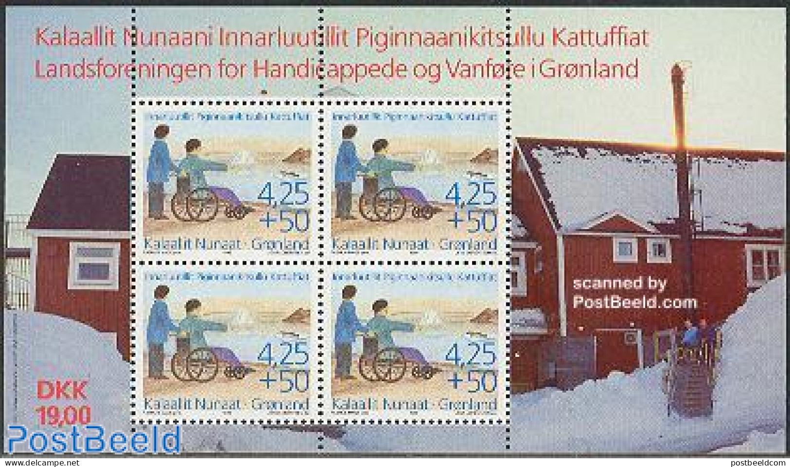 Greenland 1996 Disabled People S/s, Mint NH, Health - Disabled Persons - Nuovi
