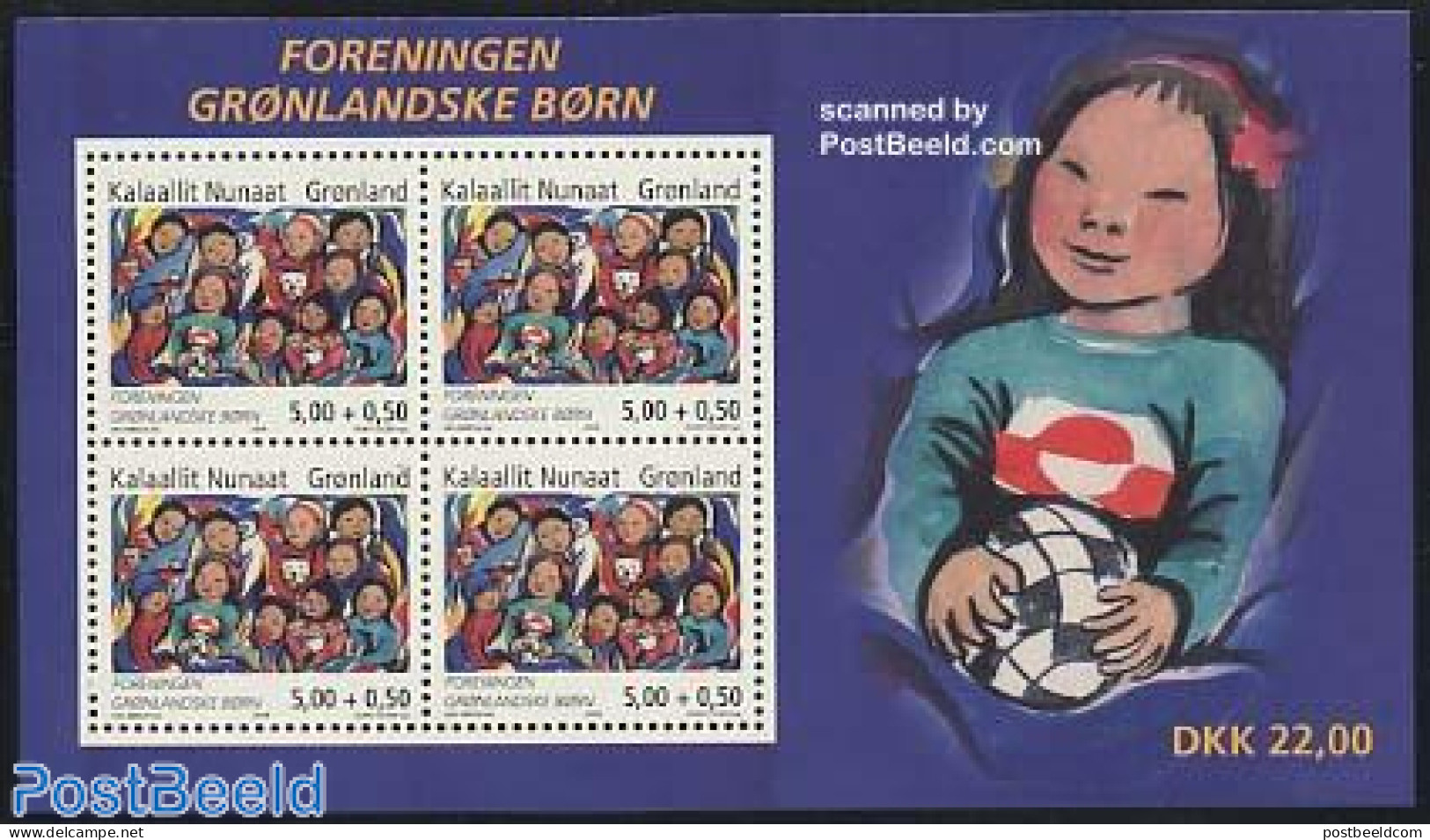 Greenland 2004 Children S/s, Mint NH, Nature - Dogs - Unused Stamps