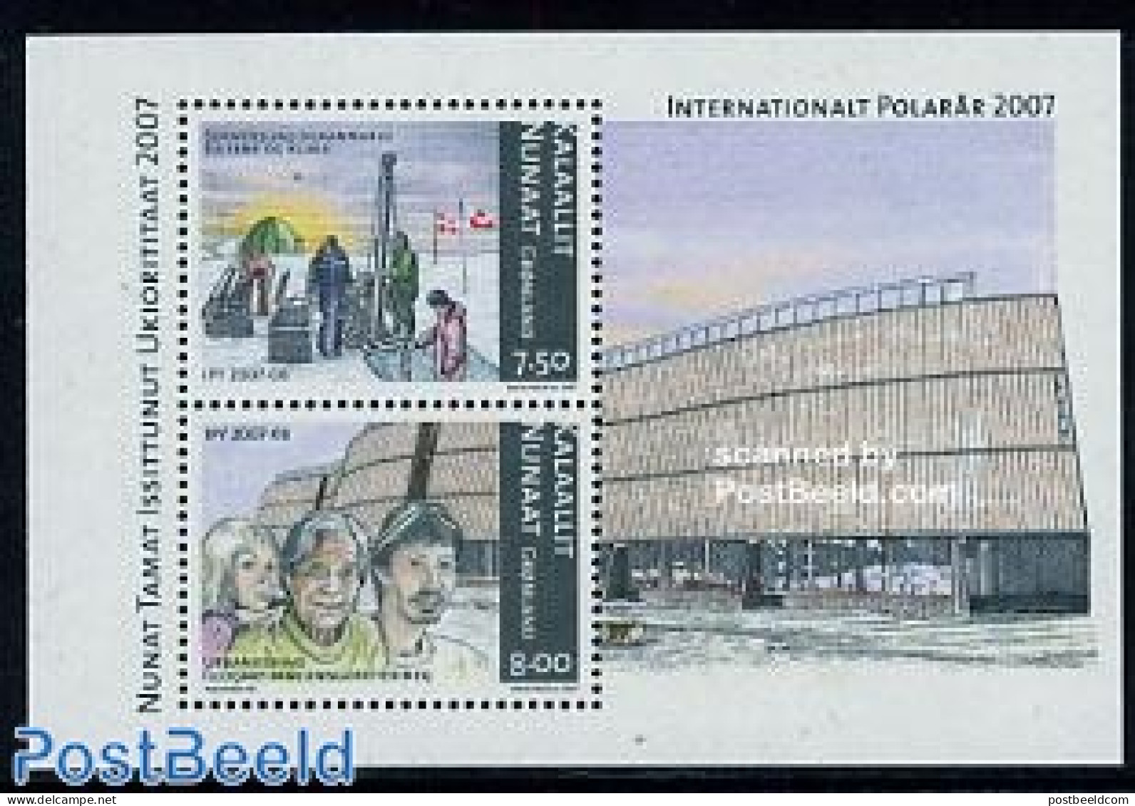 Greenland 2007 Int. Polar Year S/s, Mint NH, Science - The Arctic & Antarctica - Nuovi