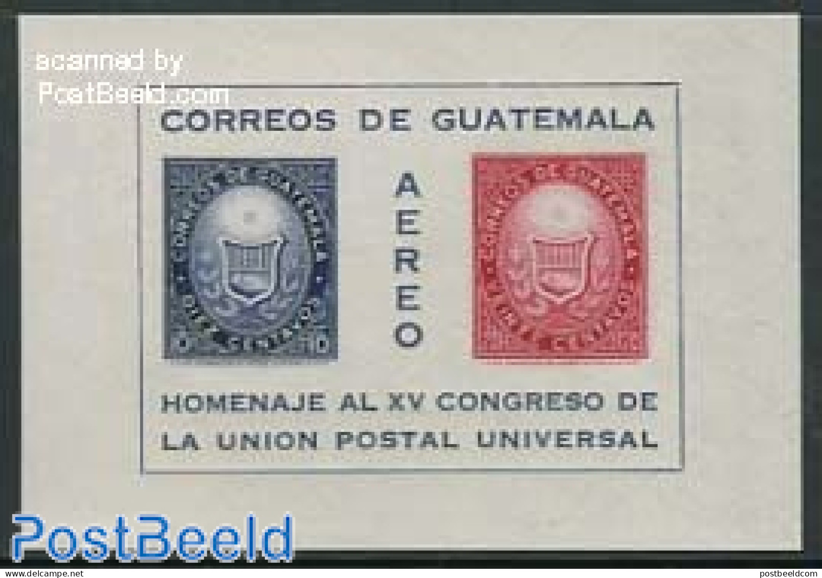 Guatemala 1964 UPU Congress S/s, Mint NH, U.P.U. - U.P.U.
