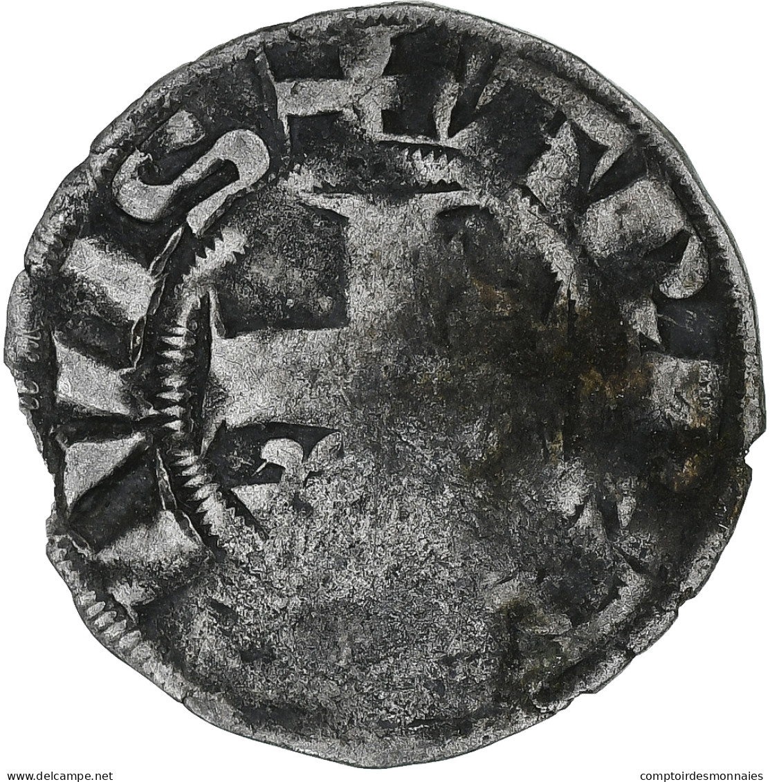 France, Philippe II Auguste, Denier Parisis, 1180-1223, Arras, Billon, TB+ - 1180-1223 Philippe II Augustus