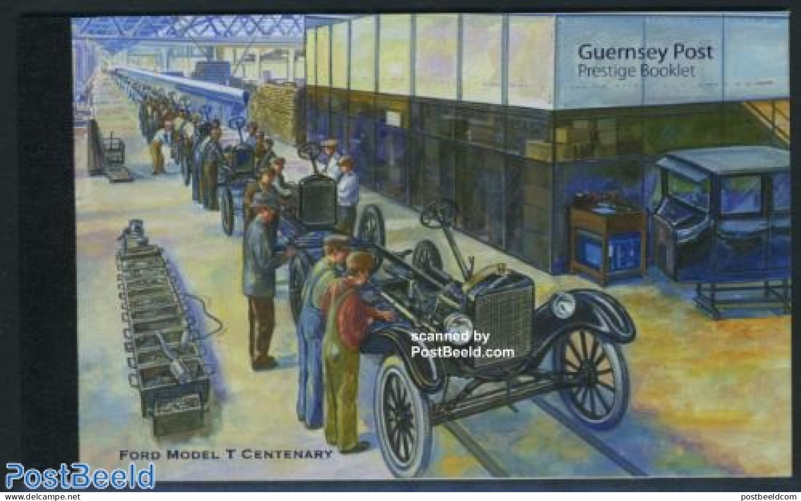 Guernsey 2008 100 Years Ford T Prestige Booklet, Mint NH, Transport - Stamp Booklets - Automobiles - Zonder Classificatie