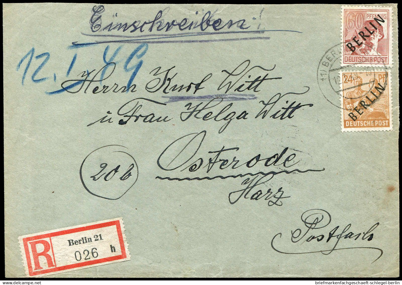 Berlin, 1949, 9, 14, Brief - Other & Unclassified