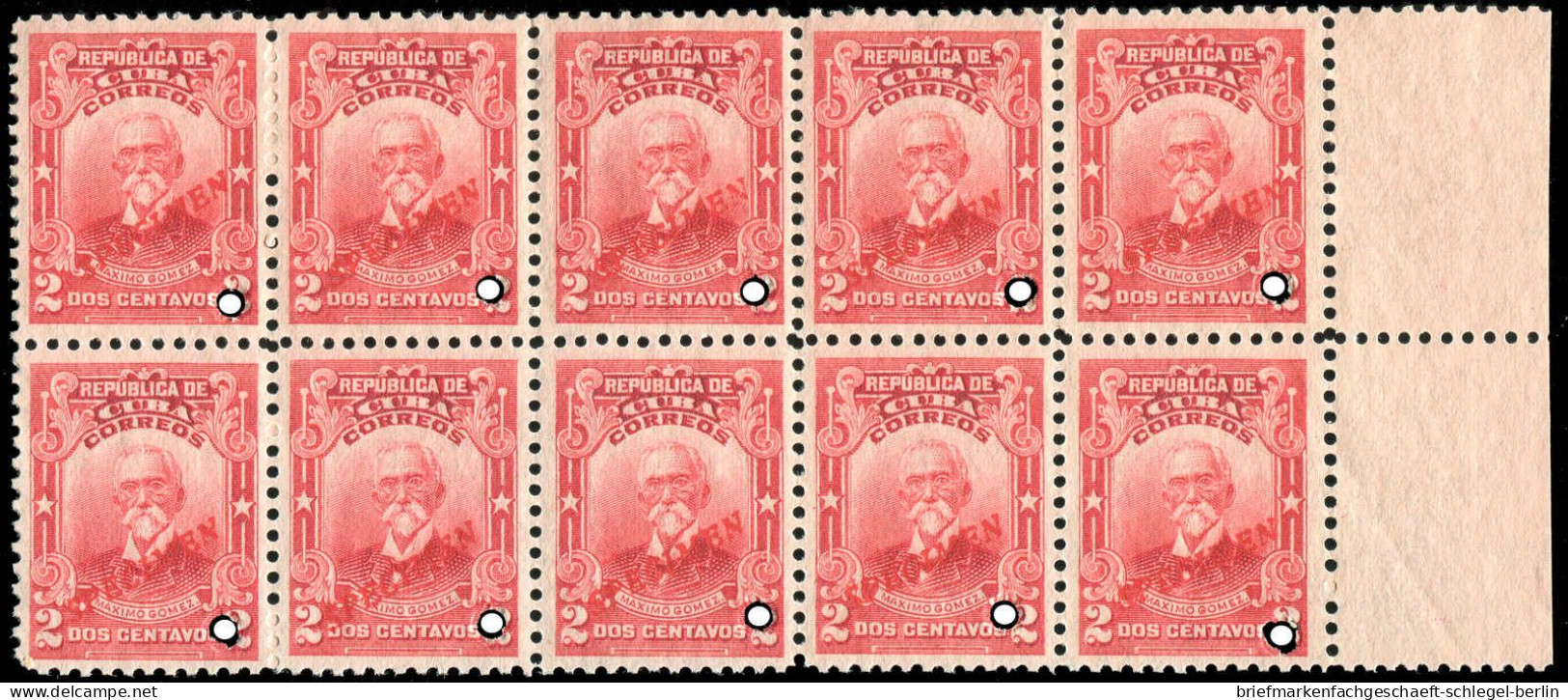 Cuba, 1910, 16 SPEC.(10), Postfrisch - Cuba