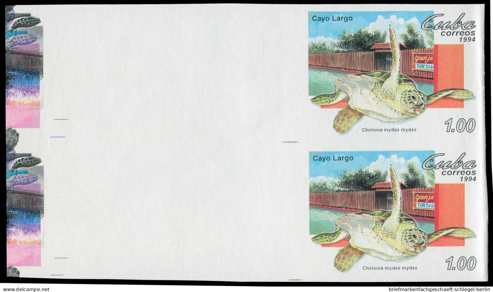 Cuba, 1994, 3776-79 (2), Ohne Gummi - Cuba