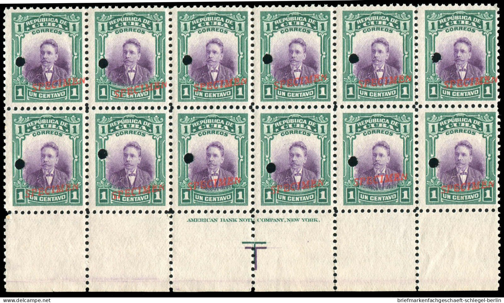 Cuba, 1910, 13 SPEC., Postfrisch, Viererblock - Cuba