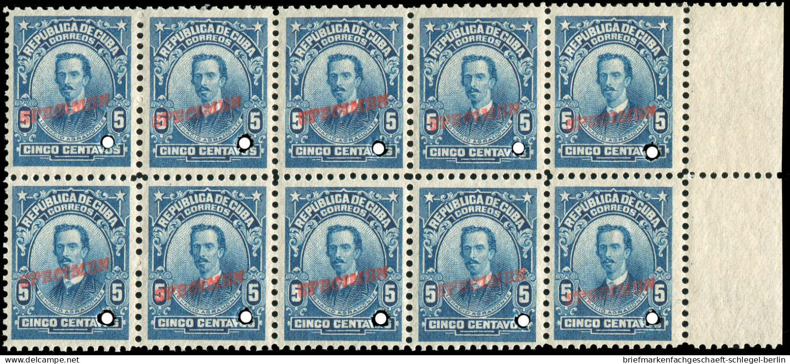Cuba, 1910, 19 SPEC. (10), Postfrisch - Kuba