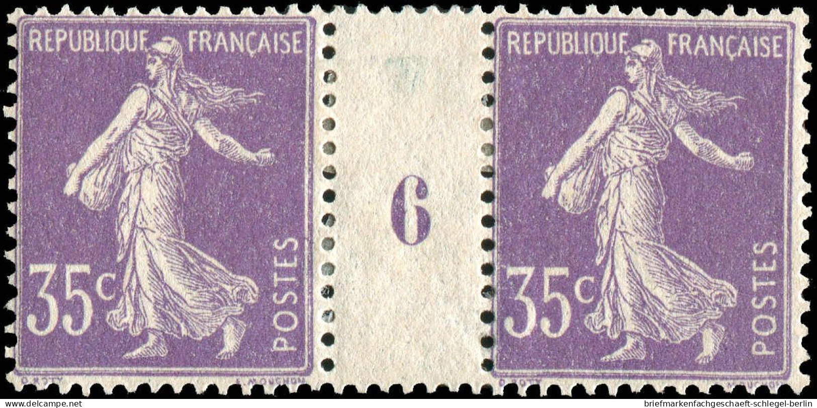 Frankreich, 1906, 117, 121 I ZS, Postfrisch, Ungebraucht - Other & Unclassified