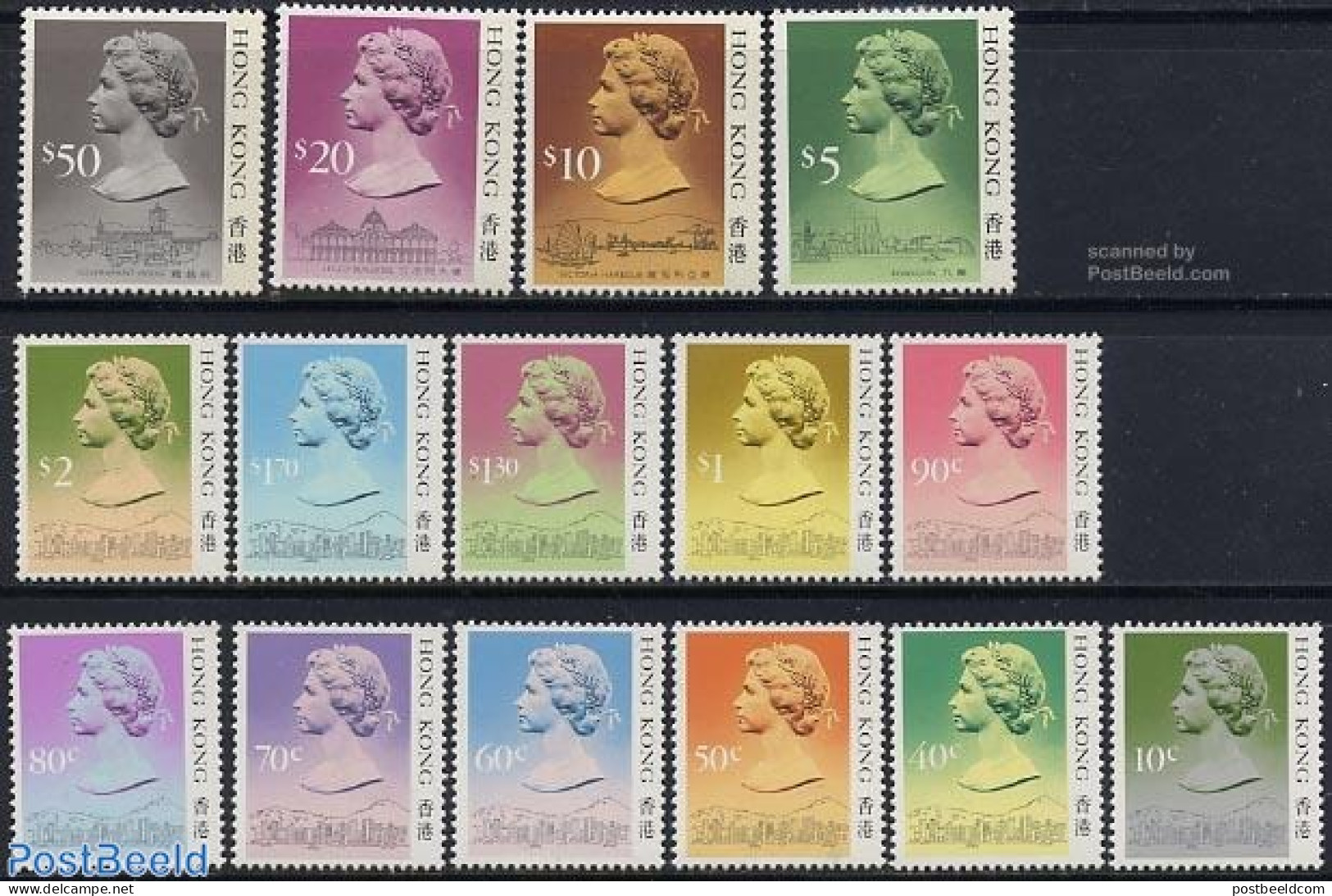 Hong Kong 1987 Definitives 15v (with Dark Shade Under Chin), Mint NH - Neufs