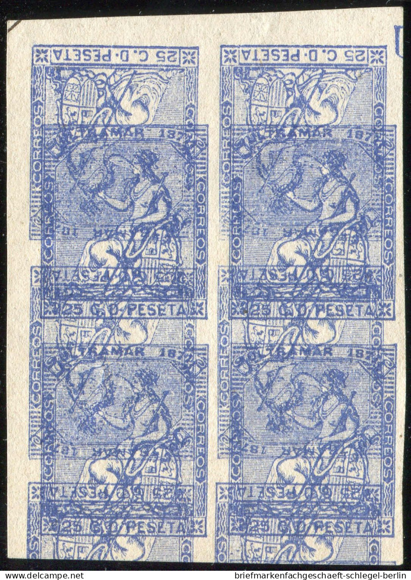 Span. Westindien, 1871, 47 U, Viererblock, Ohne Gummi - Altri - Asia