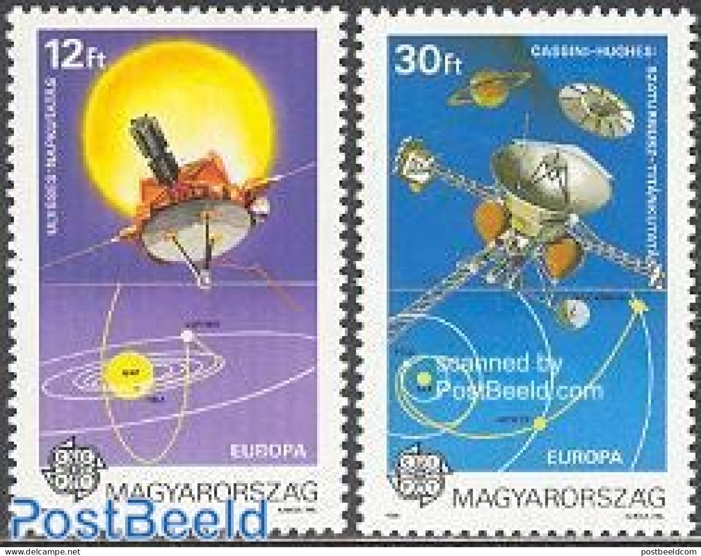 Hungary 1991 Europa, Space 2v, Mint NH, History - Transport - Europa (cept) - Space Exploration - Neufs