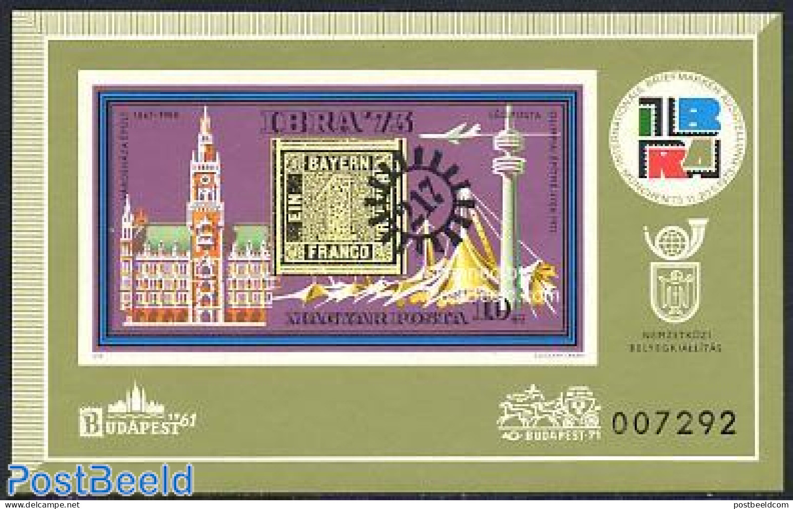Hungary 1973 IBRA 73 S/s Imperforated, Mint NH, Stamps On Stamps - Nuovi