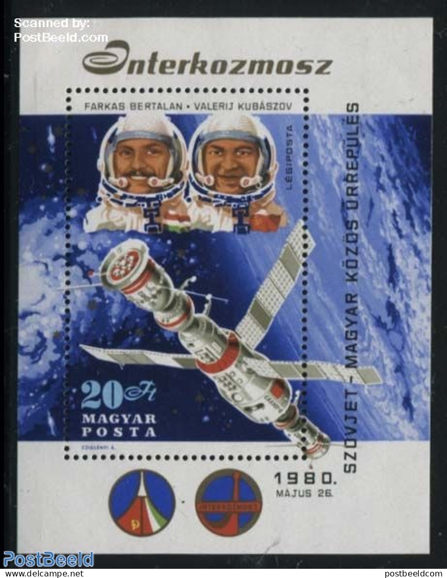 Hungary 1980 Intercosmos S/s, Mint NH, Transport - Space Exploration - Nuovi