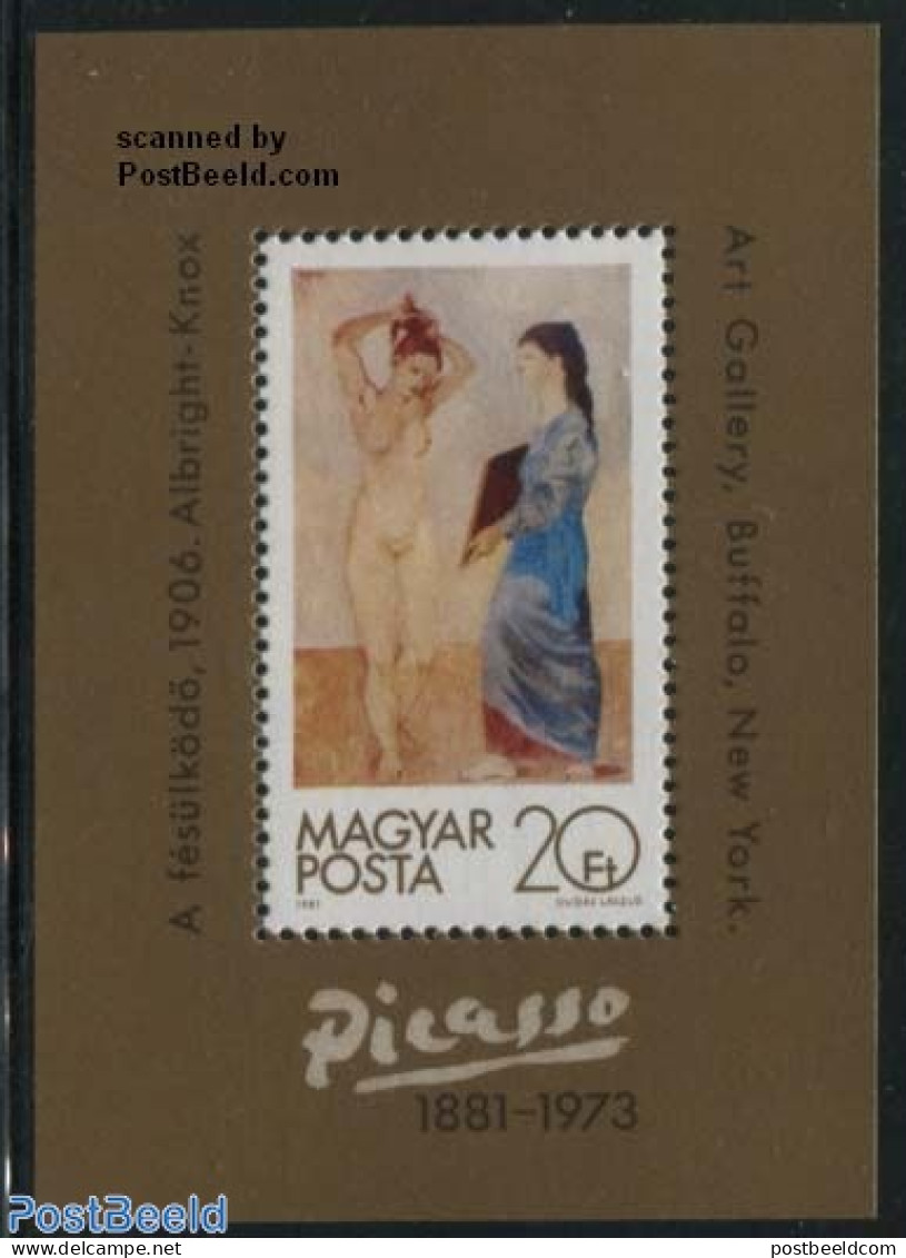 Hungary 1981 Picasso Birth Centenary S/s, Mint NH, Art - Modern Art (1850-present) - Pablo Picasso - Nuovi