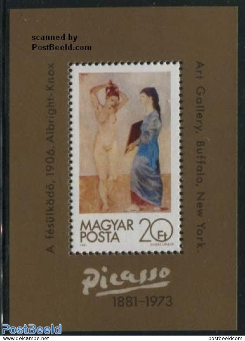 Hungary 1981 Picasso Birth Centenary S/s, Mint NH, Art - Modern Art (1850-present) - Pablo Picasso - Unused Stamps