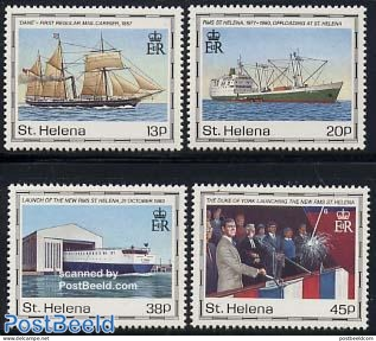 Saint Helena 1990 New RMS St. Helena 4v, Mint NH, Transport - Ships And Boats - Ships