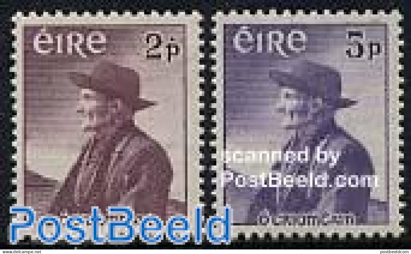 Ireland 1957 OCrohan 2v, Mint NH, Art - Authors - Unused Stamps