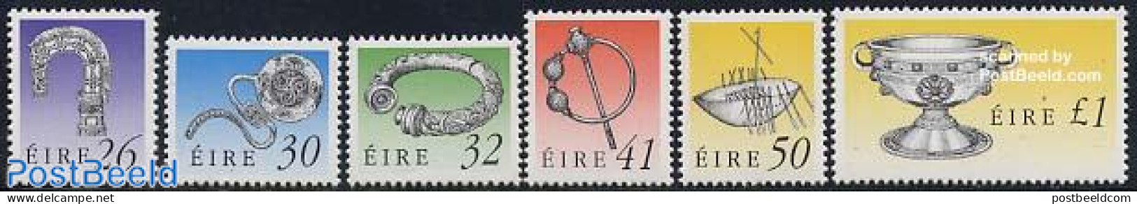 Ireland 1990 Definitives 6v, Mint NH, Art - Art & Antique Objects - Unused Stamps