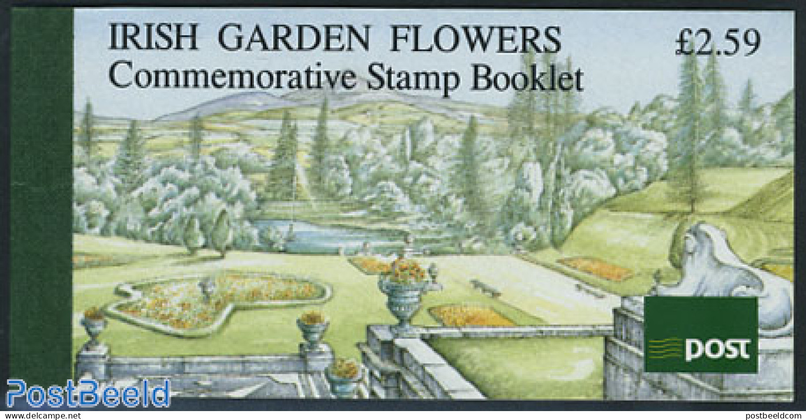 Ireland 1990 Garden Flowers Booklet, Mint NH, Nature - Flowers & Plants - Gardens - Stamp Booklets - Unused Stamps