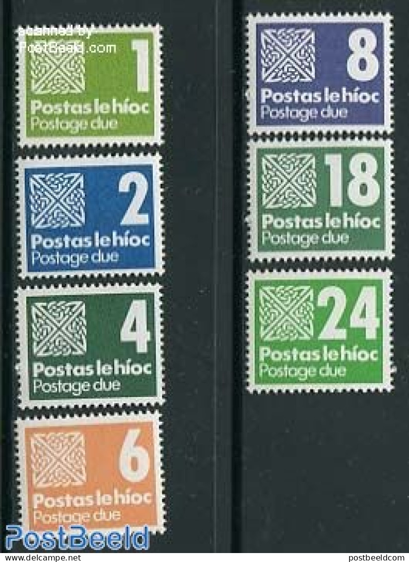 Ireland 1980 Postage Due 7v, Mint NH - Altri & Non Classificati