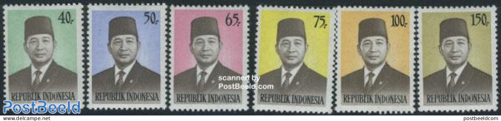 Indonesia 1974 Definitives 6v, Mint NH - Indonesien