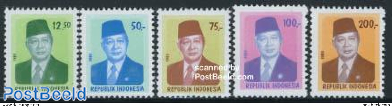 Indonesia 1980 Definitives 5v, Mint NH - Indonesien