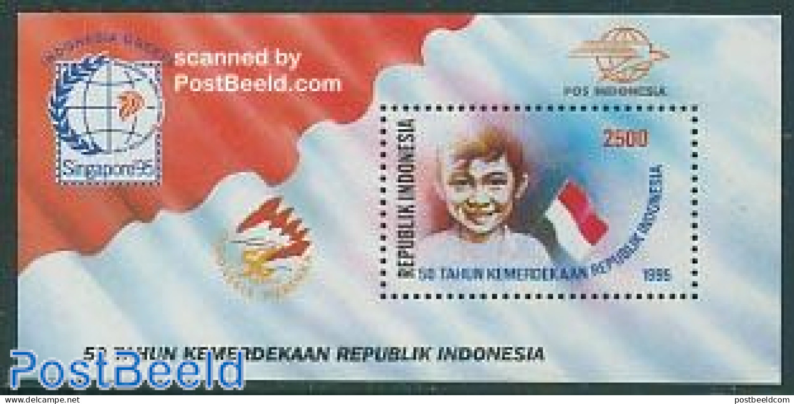 Indonesia 1995 Singapore 95 S/s, Mint NH, Philately - Indonésie